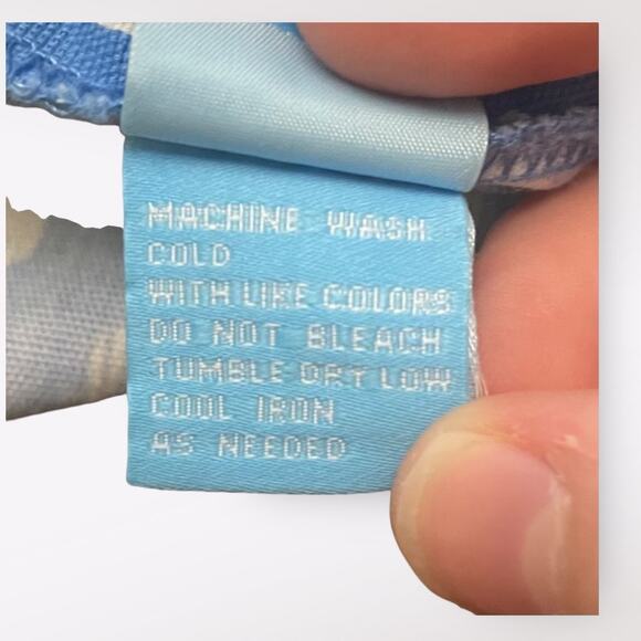 J. McLaughlin Diamond Patterned Scalloped Shorts Womens Size‎ 4 Blue White - Picture 9 of 11